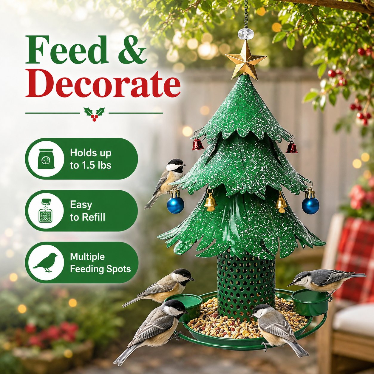 Christmas bird feeder product details