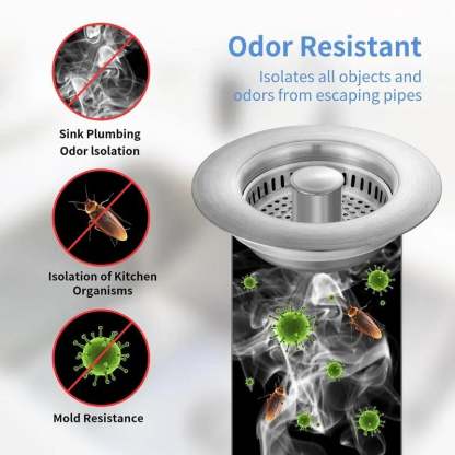 🎁Upgraded 3 in 1 Kitchen Sink Drain Strainer