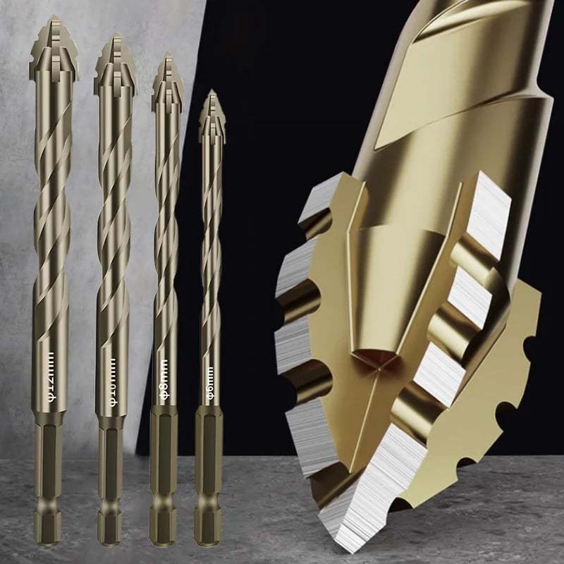 🔥2026 Hot Sale🔥High-Strength 4-Flute Serrated Eccentric Drill Bit Kit
