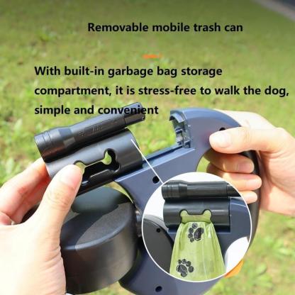 🔥Limited Time 49% Off🔥Tangle-Free Dual Dog Leash with 360° Swivel Head – For 2 Small to Medium Dogs (30 lbs)