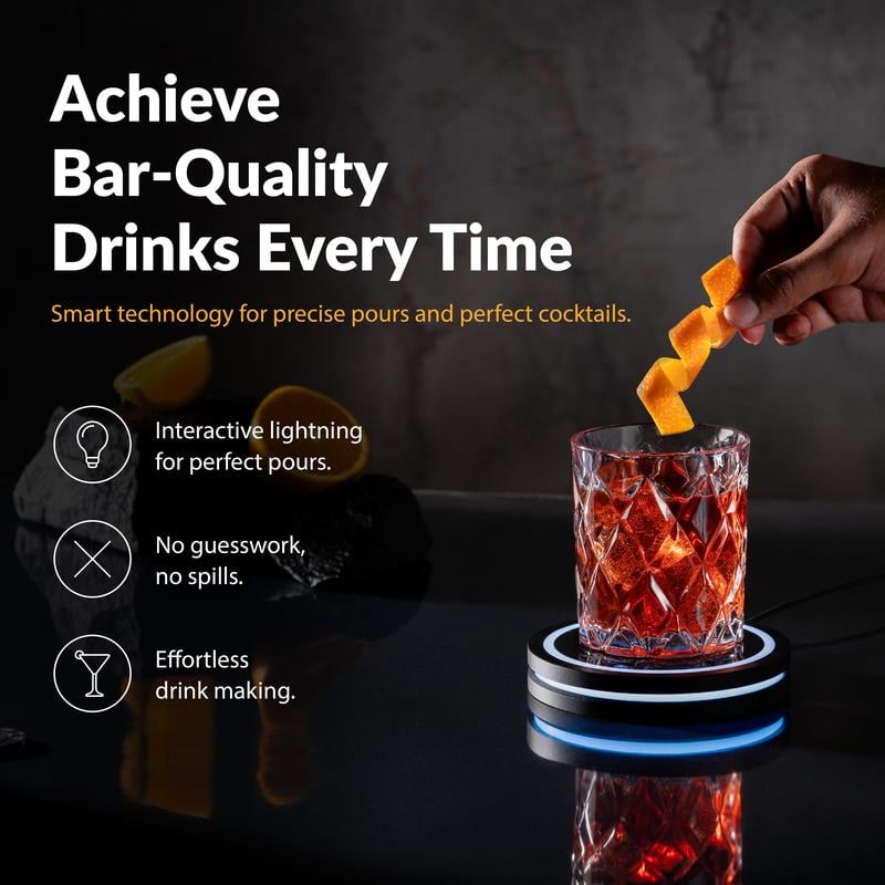 🎄Last Day Christmas Sale 49% OFF🍸 Smart Coaster 2.0 – Mix Perfect Cocktails at Home! 💡