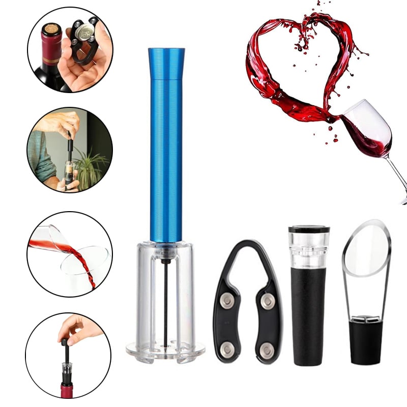 🍷Damp-Proof Air Pump Cork Remover for Effortless Family Entertaining🍾 💨