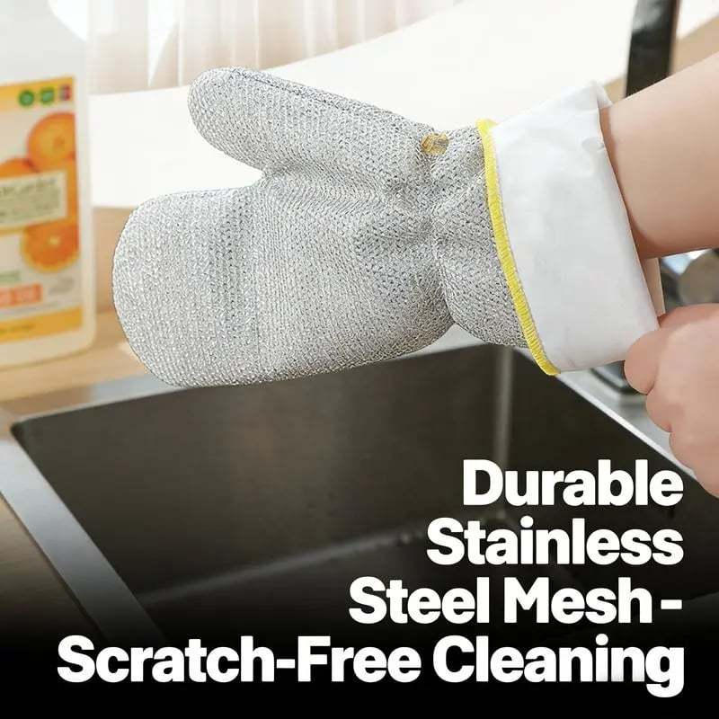 🔥2026 Best-Sellers-Waterproof Oil-Resistant Heat-Resistant Steel Wire Dishwashing Gloves