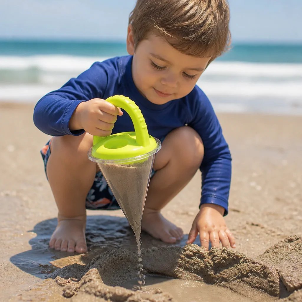 🔥Last Day 49% OFF👶🏻Kids Beach Sand Funnel Toy for Drawing and Pouring🏖