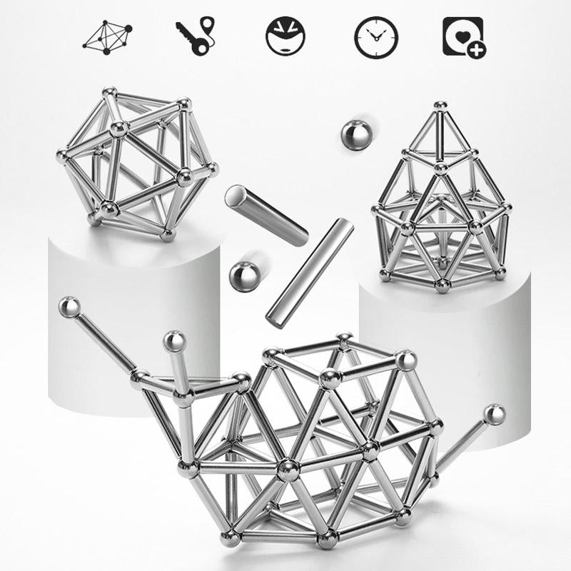 🎨 DIY Magnetic Building Kit 🧲 Create Endless Shapes | 50% OFF