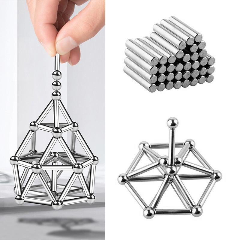 🎨 DIY Magnetic Building Kit 🧲 Create Endless Shapes | 50% OFF