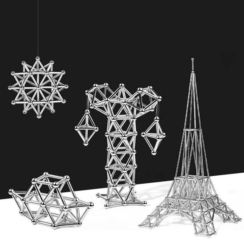 🎨 DIY Magnetic Building Kit 🧲 Create Endless Shapes | 50% OFF