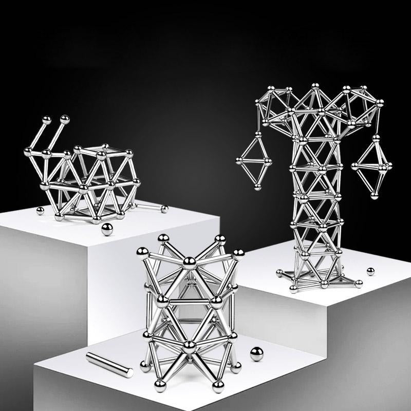 🎨 DIY Magnetic Building Kit 🧲 Create Endless Shapes | 50% OFF