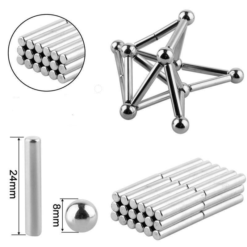 🎨 DIY Magnetic Building Kit 🧲 Create Endless Shapes | 50% OFF
