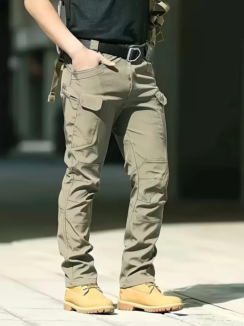 🔥Men's Fleece-Lined Tactical Pants👖 - Windproof Warmth for Outdoors!⭐
