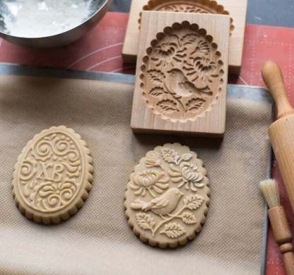 🔥Last Day 49% OFF🔥🍪Carved Wooden Pryanik Gingerbread Cookie Mold🍪