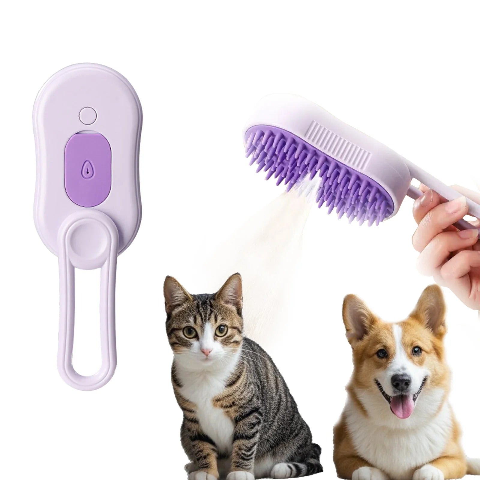 😻 Gentle Cat Grooming Comb | Remove Loose Fur & Massage Your Pet - 50% OFF 🐾