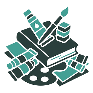 Art supplies illustration