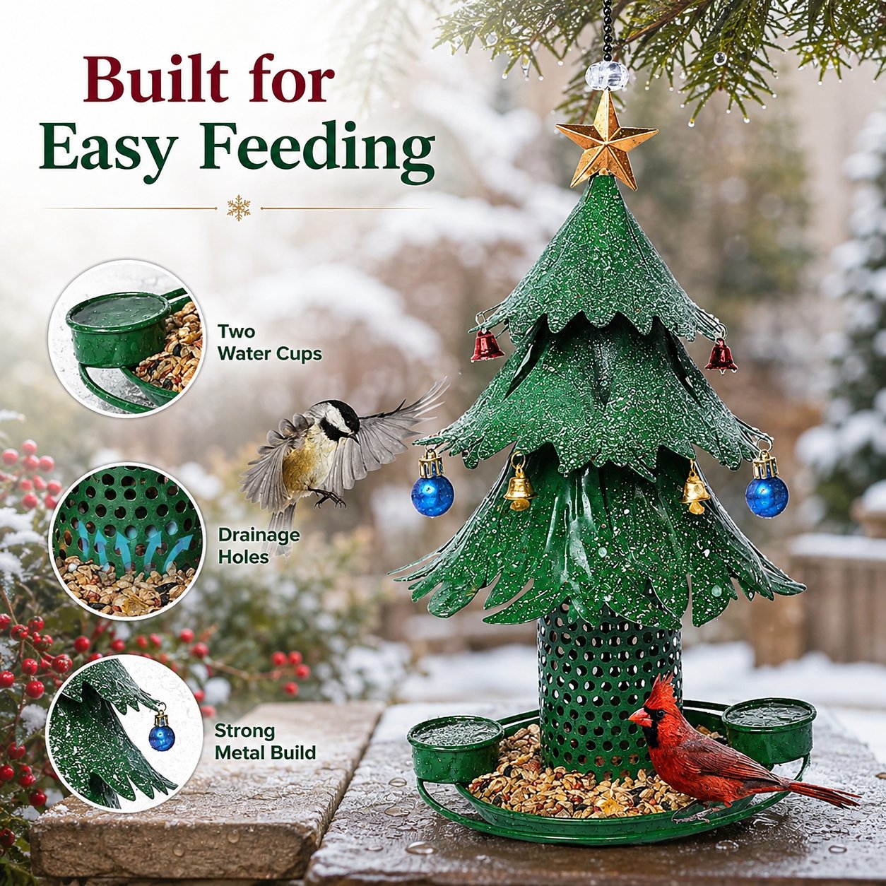 Christmas bird feeder gift idea