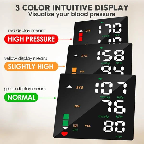 Effortless Wrist Blood Pressure Monitor – LED Display & Adjustable Fit