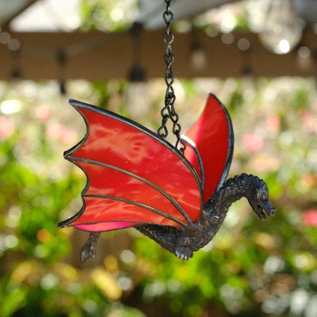 💥Christmas Hot Sale Limited Time Sale 50% Off 💥Dragon Stained Glass Sun Catcher