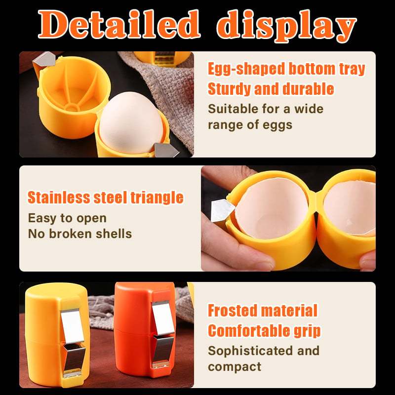 🔥Last Day 49% OFF🔥Efficient Egg Cracking Tool, Handy Egg Separator(BUY 2 GET 1 FREE NOW)