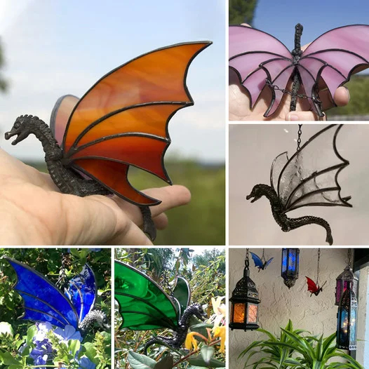 💥Christmas Hot Sale Limited Time Sale 50% Off 💥Dragon Stained Glass Sun Catcher