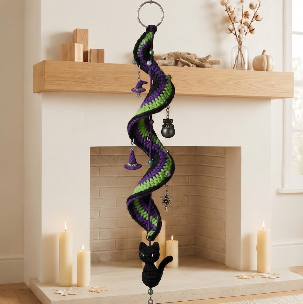 🔥Last Day 50% OFF - 🎃 Enchanted Halloween Crochet Spiral DIY Kit 