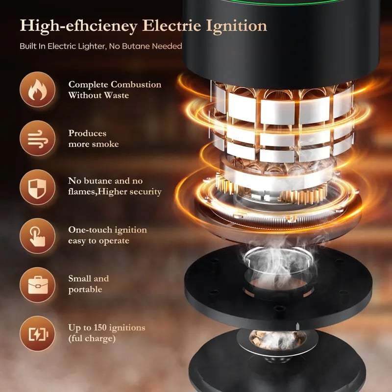 🎁Hot Sale Promotion 30% OFF🔥 Electric Whiskey Smoker Kit🚬🍸🧊