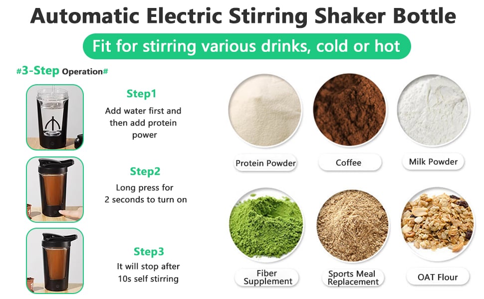 AUTOMATICA ELECTRIC STIRRING SHAKE BOTTLE