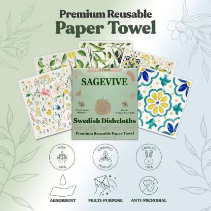 Swedish Dishcloths for Kitchen & Cleaning | 5 Pack