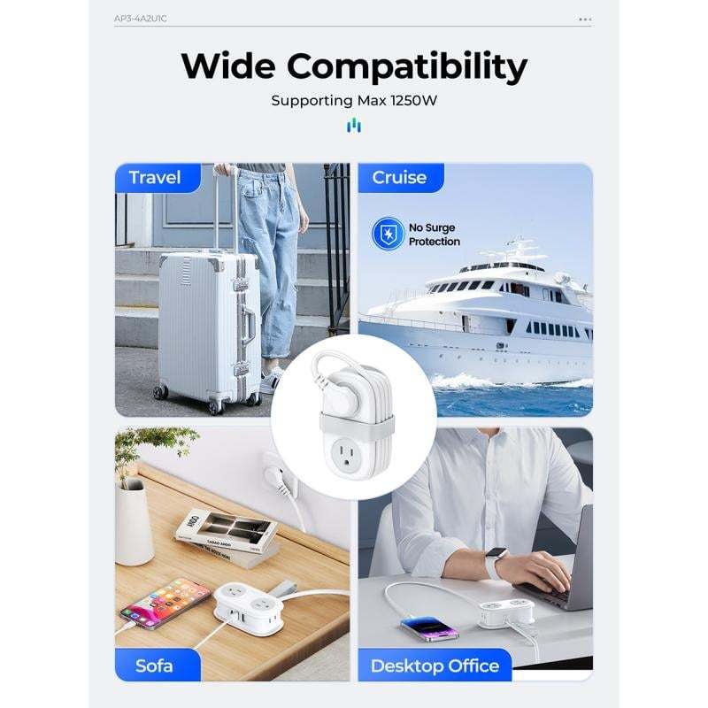 🧳Travel Power Strip⚡