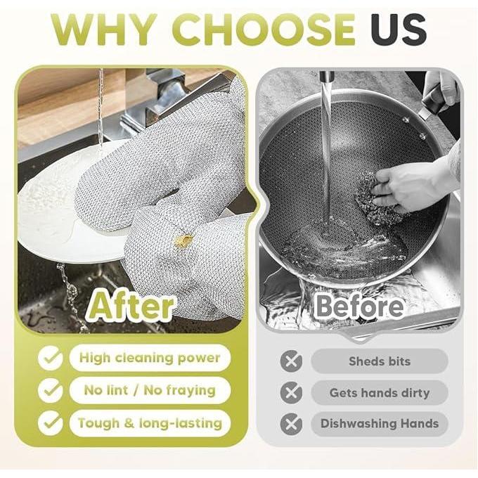 🔥2026 Best-Sellers-Waterproof Oil-Resistant Heat-Resistant Steel Wire Dishwashing Gloves