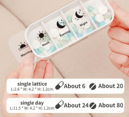 ✨7-Day Medication Organizer - For Effortless Health Management! 📅