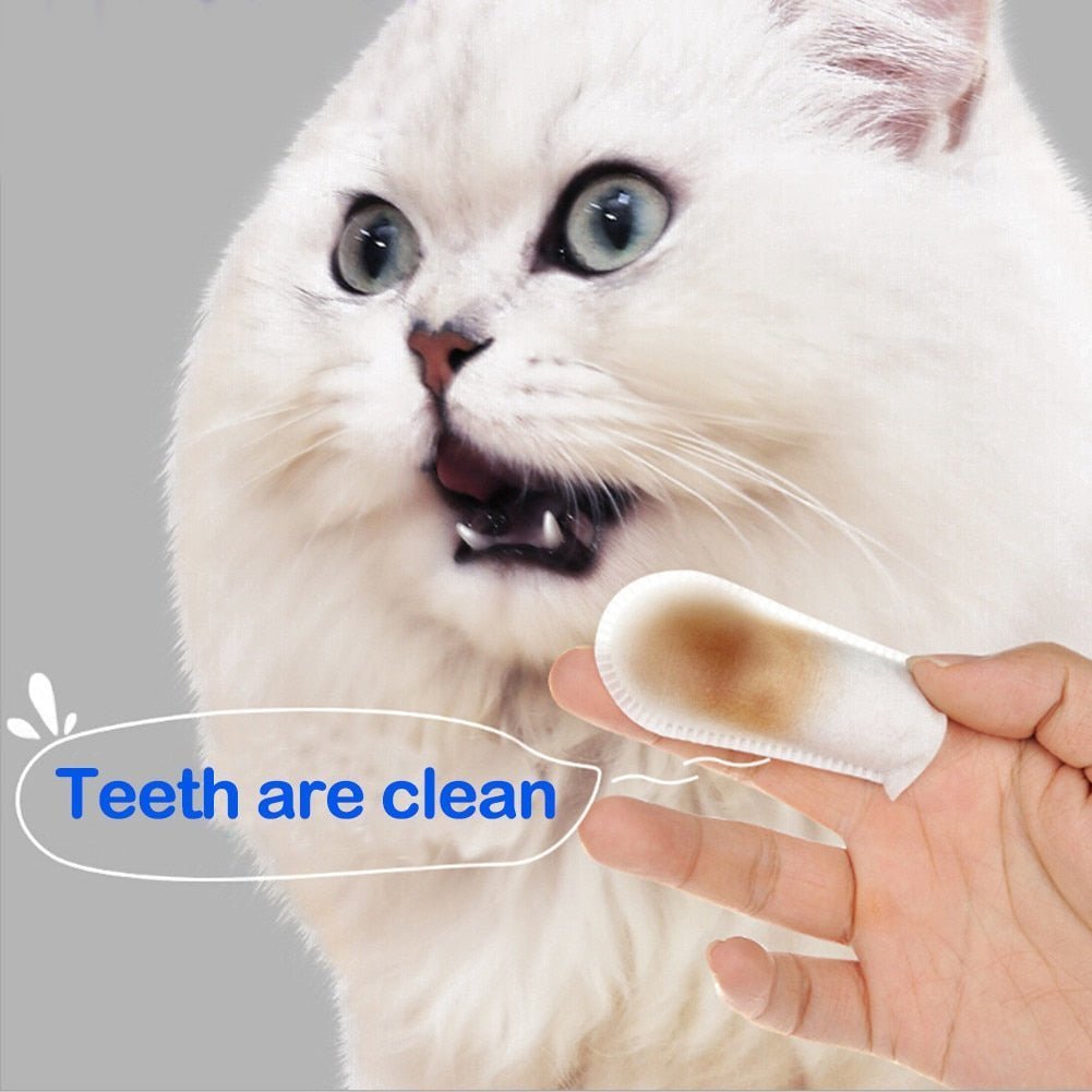 🐕Pet Teeth Macular Bacteria Cleaning Finger Wipes💡🔥