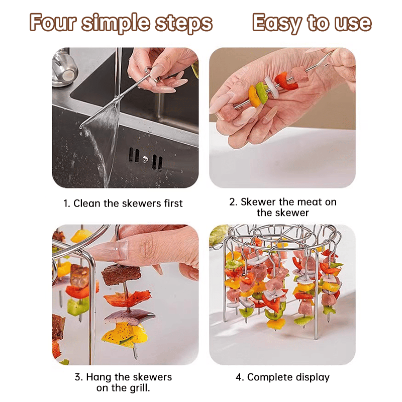 🔥Last Day 49% OFF🥩Vertical barbecue grill for grilling skewers.🍤