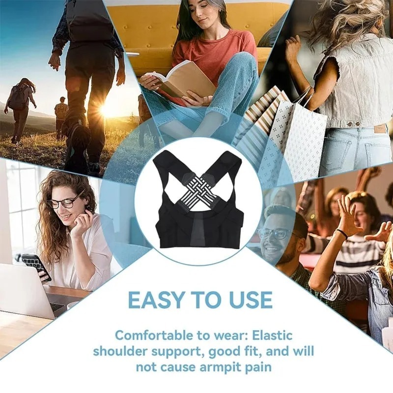 🔥Flash Sale 49% OFF-Posture Corrector-Back Brace for Men and Women- Fully Adjustable Straightener
