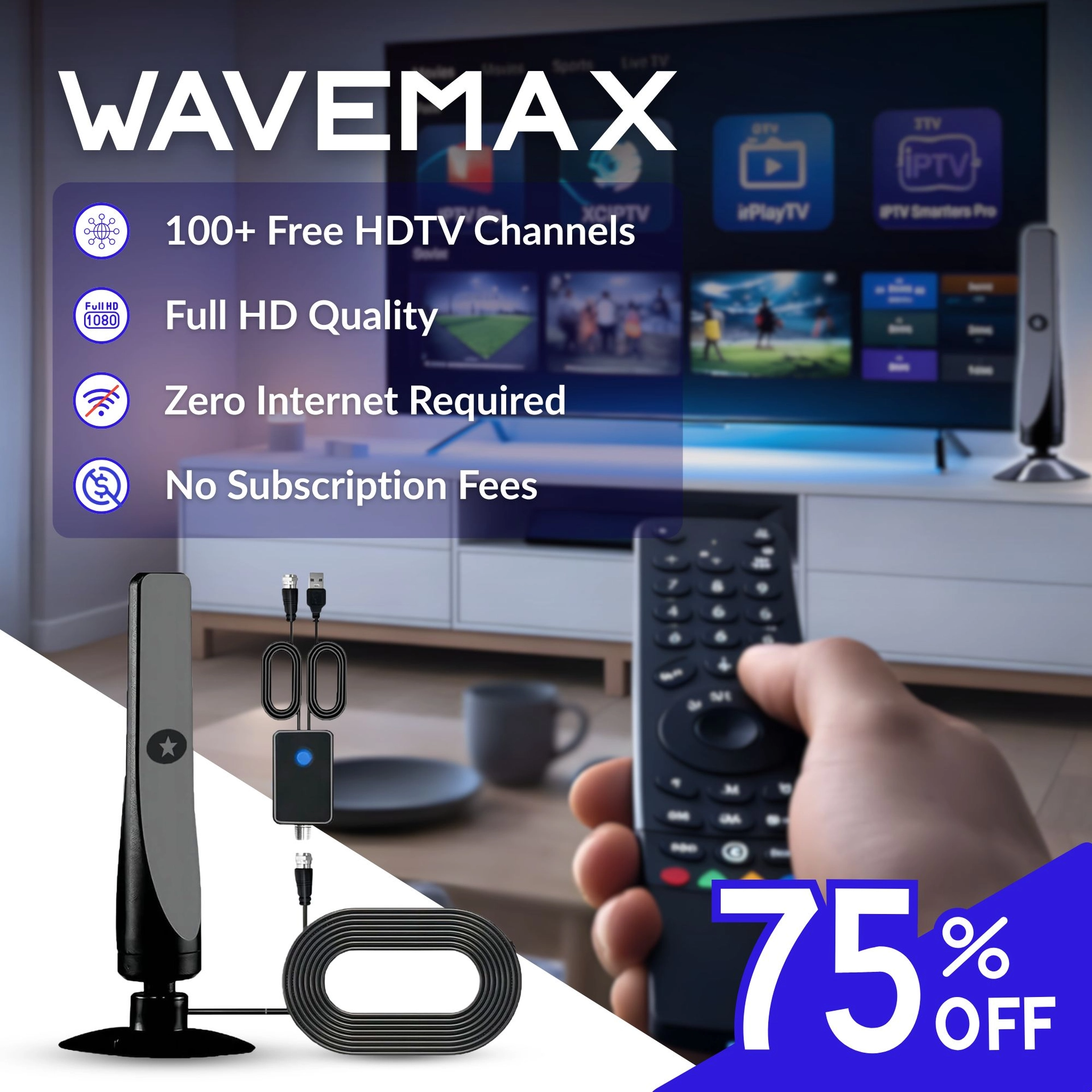 📺 WaveMax TV Channels — Cut Cable Bills & Save 50% OFF! 🔥