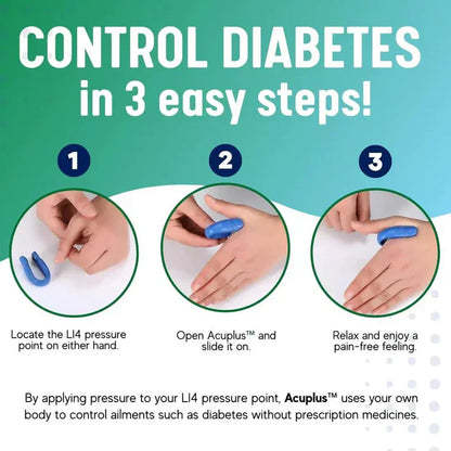 Acuplus+ Sugar Control Acupressure Point Clip - Buy 1 Get 1 FREE ( HomepicksOfficial )🔥