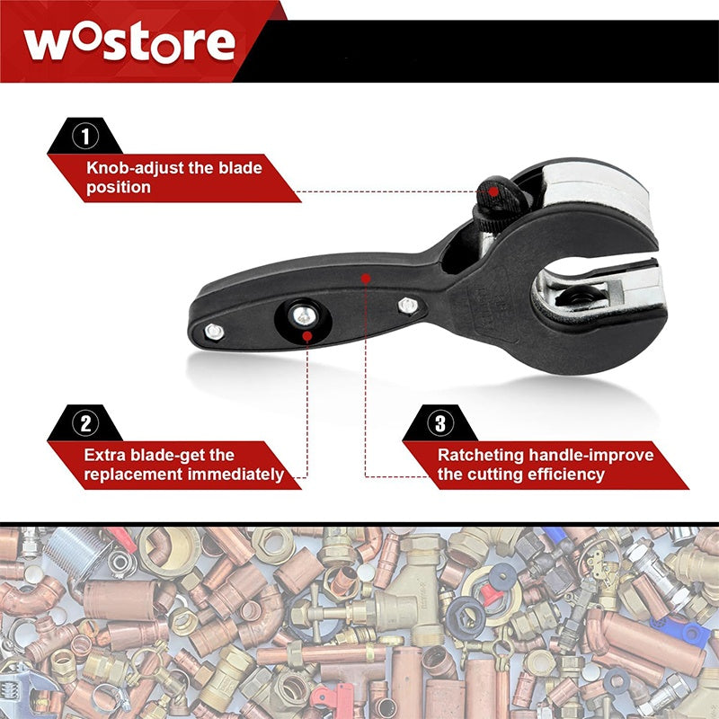 🔥Hot Sale 🛠️ 3-Piece Ratcheting Tubing Cutter Set🔧