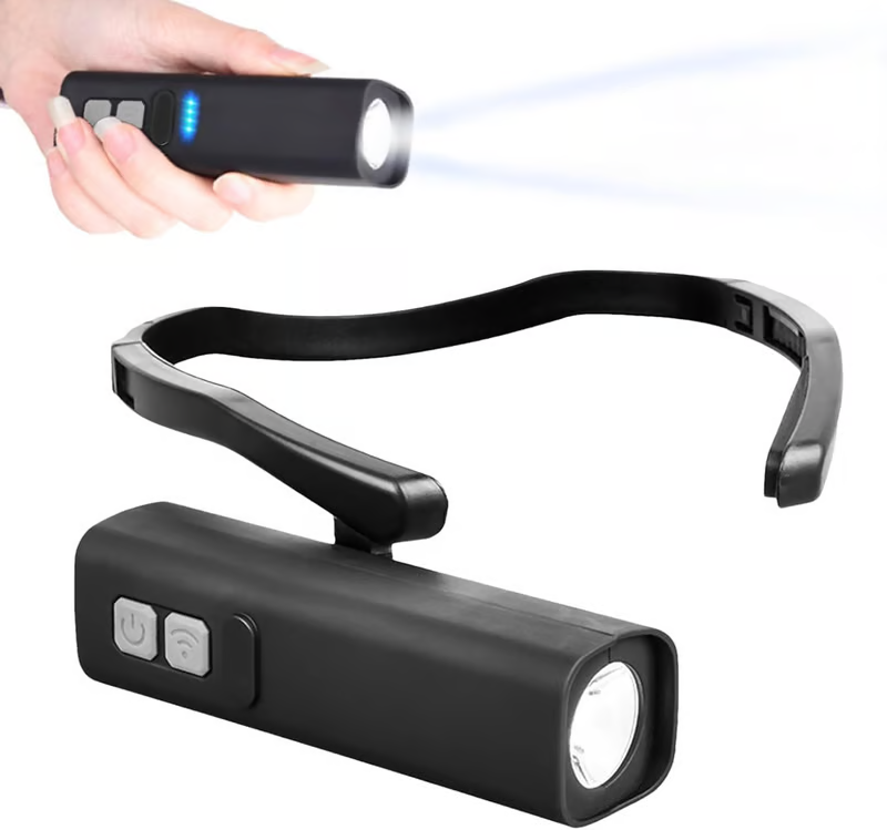 🏆Flash Sale⚡ 50K+ SOLD! Almost Gone -✨Ear Worn Headlamp – Lightweight & Adjustable 👂💡