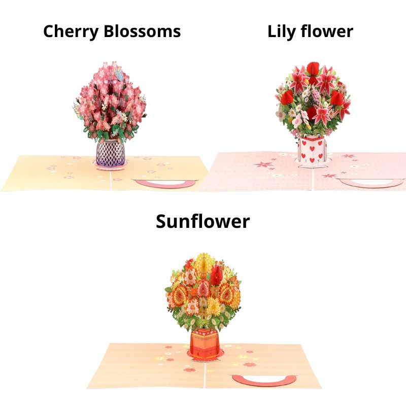 🌹3D Pop Up Flower Bouquet Greeting Card