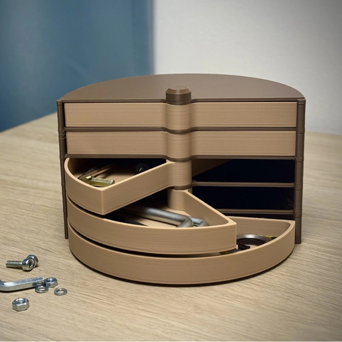 🔥Hot Sale🔥—360° Rotating Modular Parts Storage Tower 🛠️