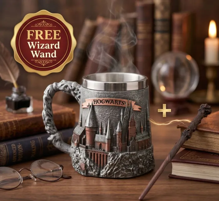 Harry Potter’s 3D Mug | FREE Wizard Wand