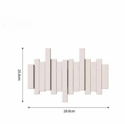 Wall-Mounted Wooden Coat Rack 🎹Piano Key Style Design