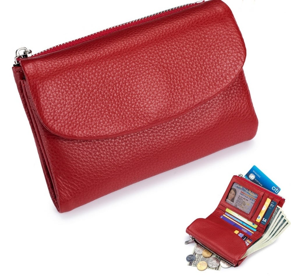 ⏰Last Day 49% OFF⏰Unisex Pebble Leather Wallet 🔥BUY 2 FREE SHIPPING