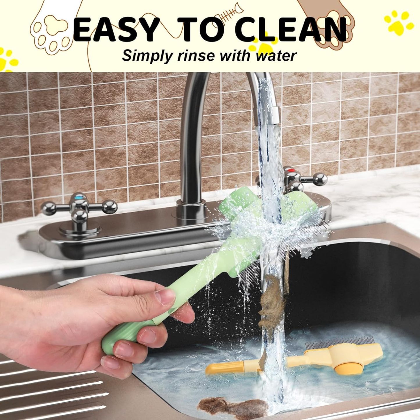 💥 Say Goodbye to Pet Hair! 🔥Pet Comb Grooming Brush✨