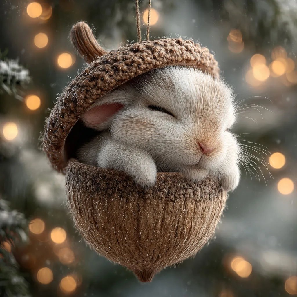 🎁❤ Forest Animal Acorn Ornaments – Cozy Forest Christmas Ornaments