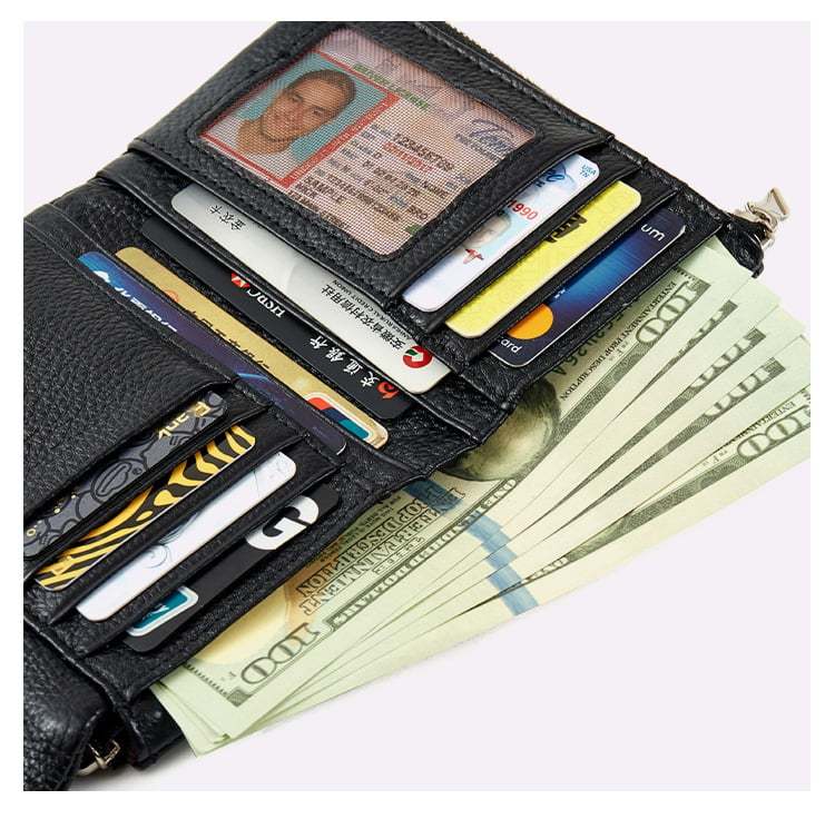 ⏰Last Day 49% OFF⏰Unisex Pebble Leather Wallet 🔥BUY 2 FREE SHIPPING