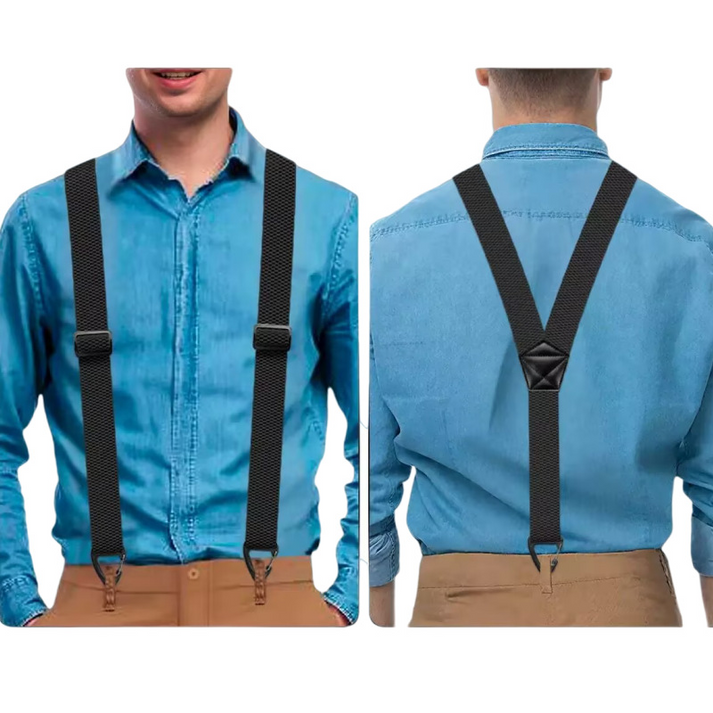 ⏰Men's X-Back Suspenders with Hook Clips
