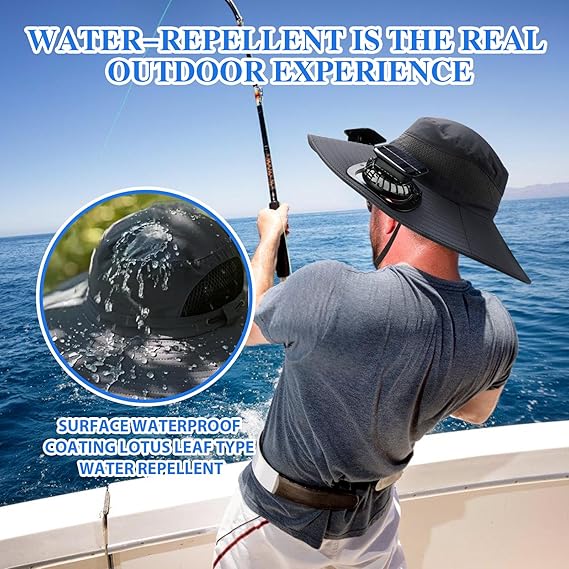 2026 New Ultralight Solar Fan Sun Hat –A Great Summer Companion🌊