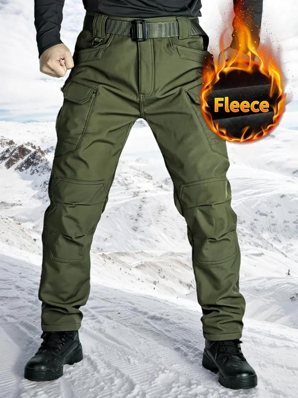 🔥Men's Fleece-Lined Tactical Pants👖 - Windproof Warmth for Outdoors!⭐