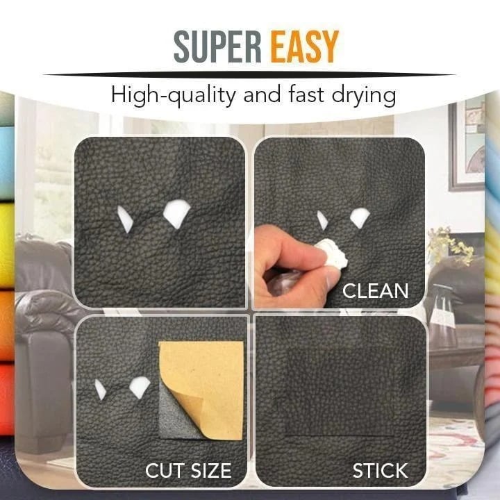 (🔥FACTORY OUTLET-49% OFF) Self-Adhesive Leather Refinisher Cuttable Sofa Repair & BUY 4 GET EXTRA 49% OFF