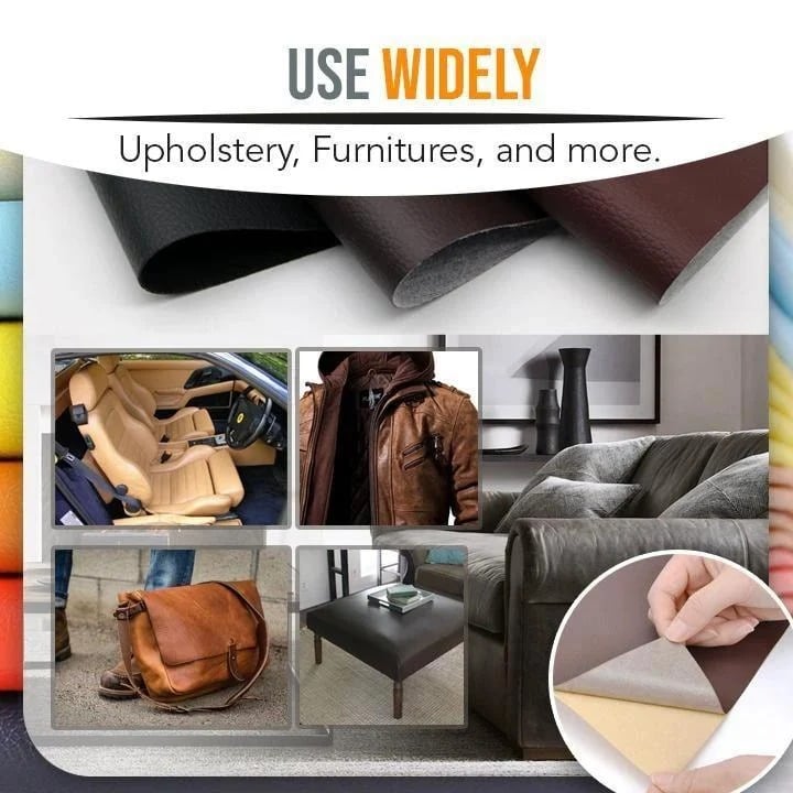 (🔥FACTORY OUTLET-49% OFF) Self-Adhesive Leather Refinisher Cuttable Sofa Repair & BUY 4 GET EXTRA 49% OFF