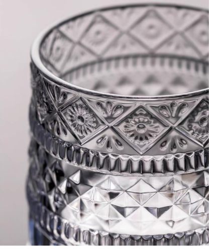 Rotating Crystal Whiskey Tumbler Glass